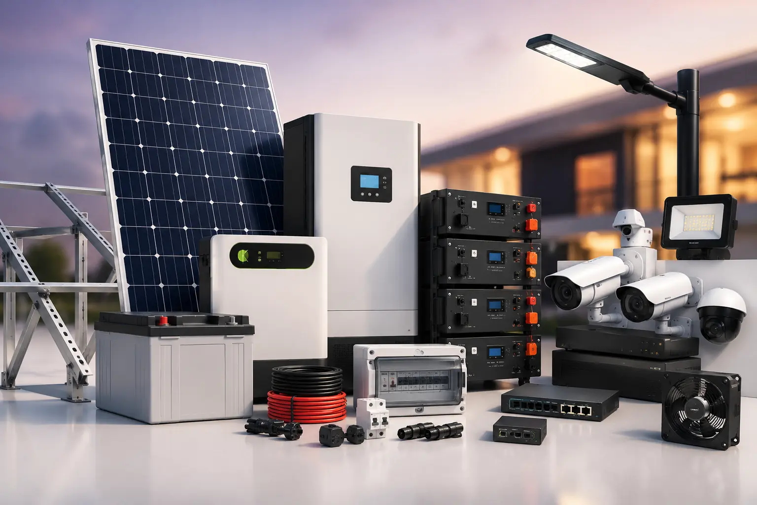 Quality energy equipment including inverters and lithium batteries supplied by Talynex