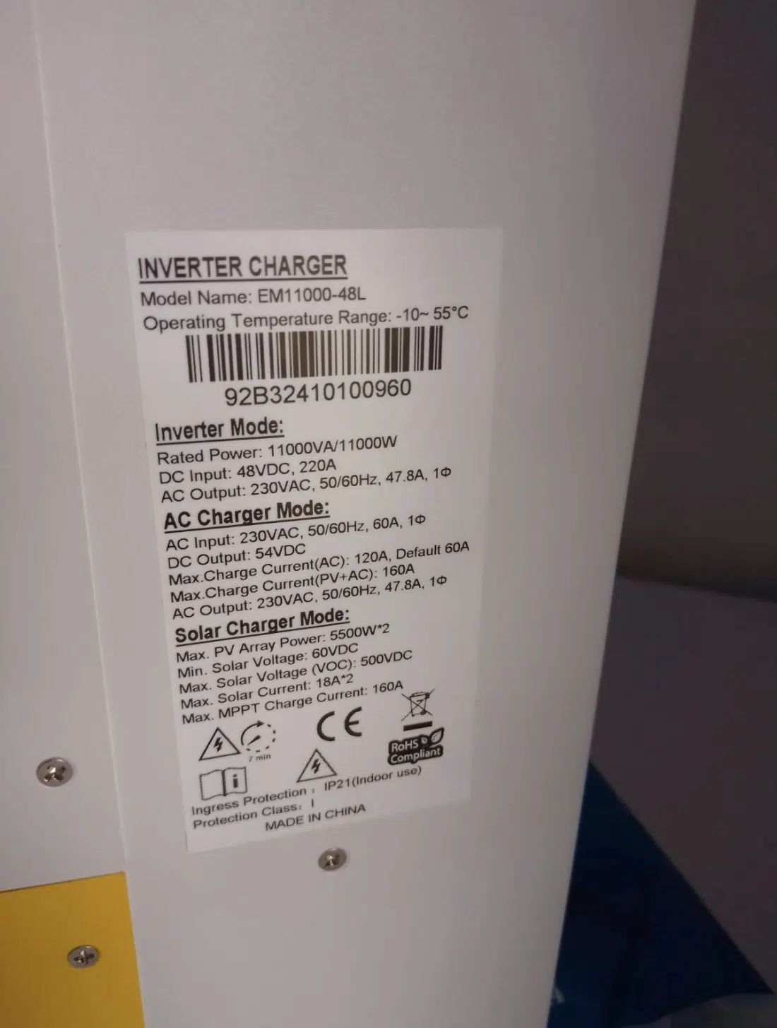SMK 11 kVA Hybrid Inverter — product view 2
