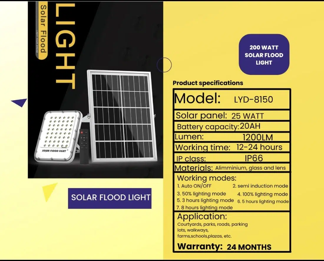 Solar LED Flood Lights — product view 3